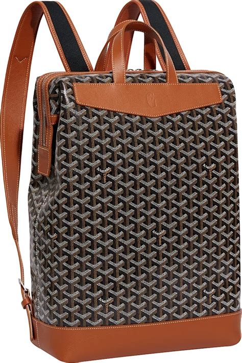 goyard canvas backpack